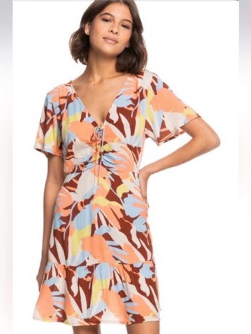 ROXY Summer Flow Printed Flowy Casual Dress